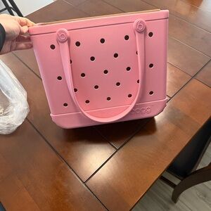 NWT BOGG BAG Pink Perforated Tote